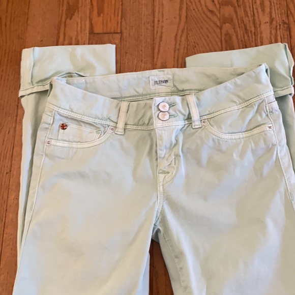 New Hudson jeans crop size 28 mint Green $198 - Picture 3 of 3